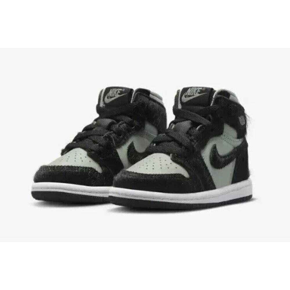 Nike Jordan 1 Retro High OG TD Shoes Toddler Infant Gray Black FB1313-001 SZ 10C